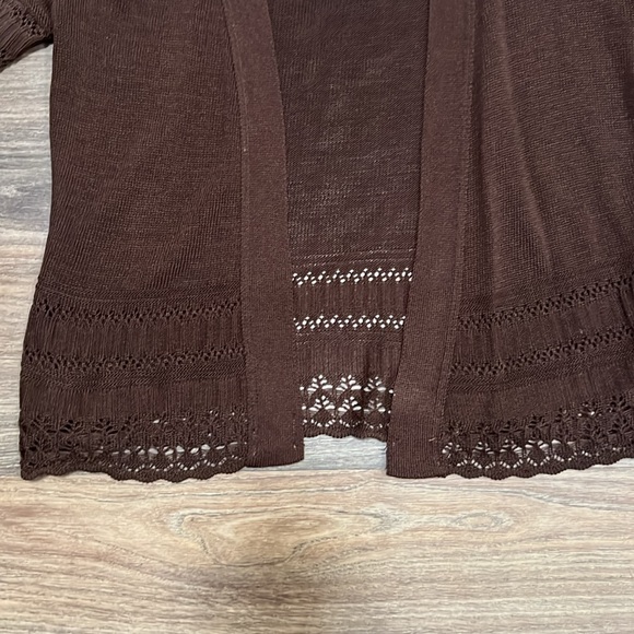 Robbie Bee brown cardigan/ Small - Picture 4 of 5